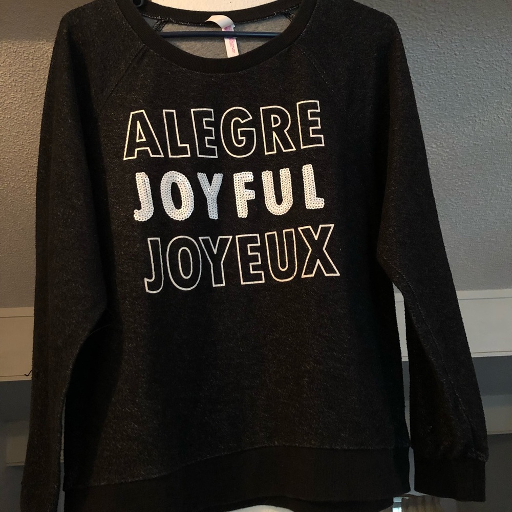 Black Joyful Sweater